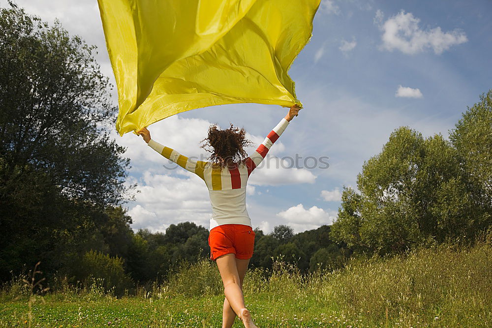 Similar – Image, Stock Photo summiteers Flag Fist