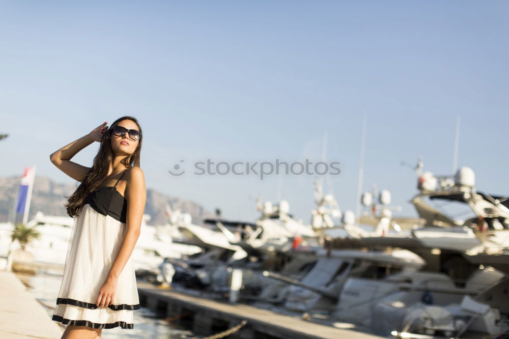 Similar – Image, Stock Photo Girl in front of Alcatraz in San Francisco, California