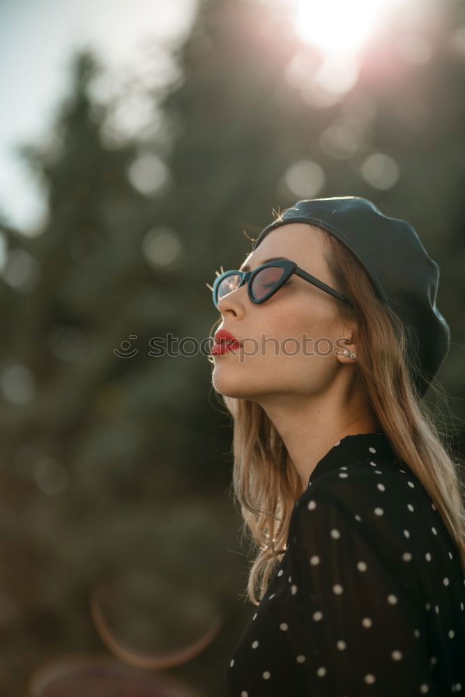 Similar – Image, Stock Photo young funny woman investigating with a magnifying glass