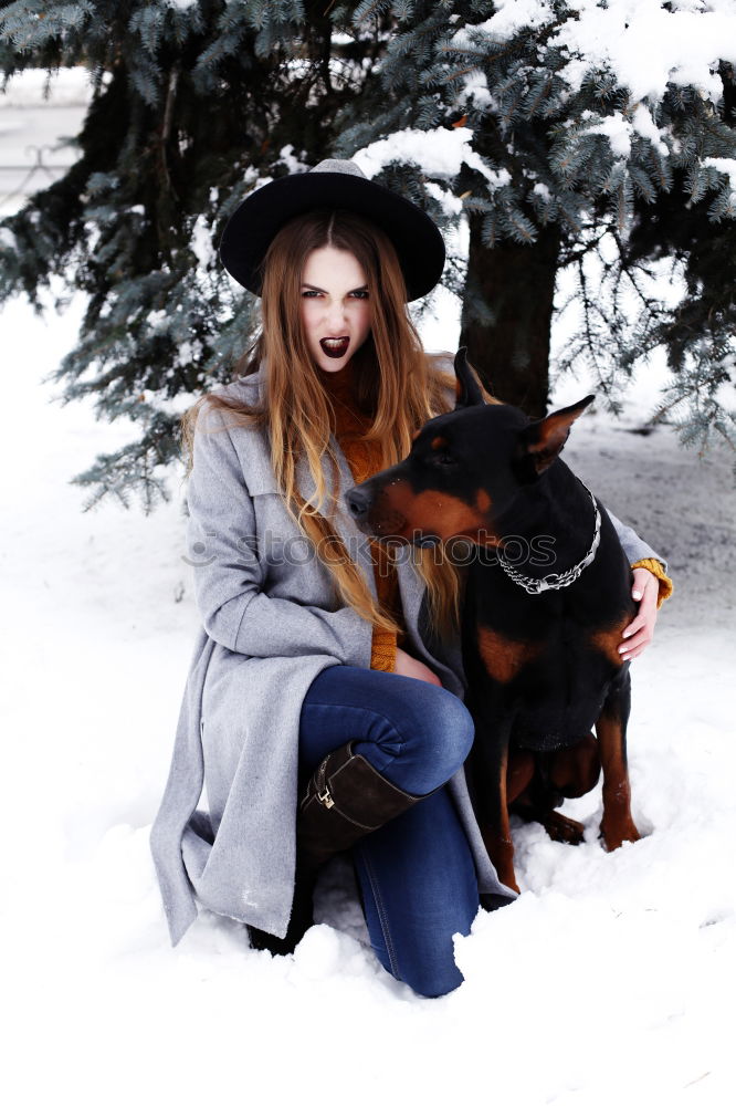 Similar – Image, Stock Photo mom with a cat Lifestyle