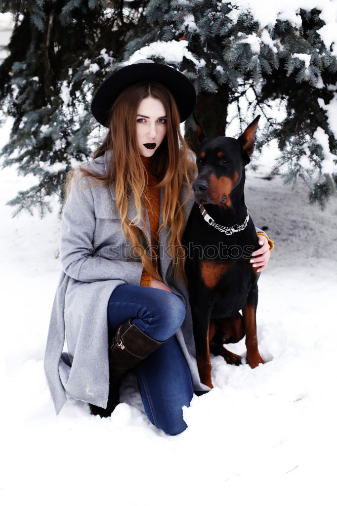 Similar – Image, Stock Photo mom with a cat Lifestyle