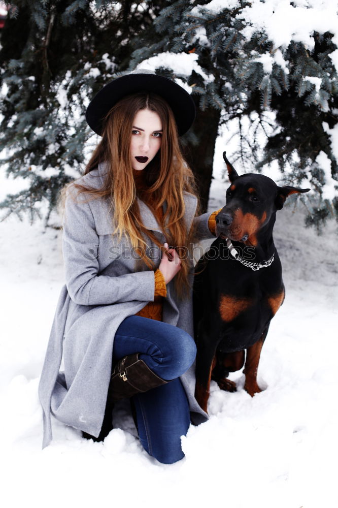 Similar – Image, Stock Photo mom with a cat Lifestyle