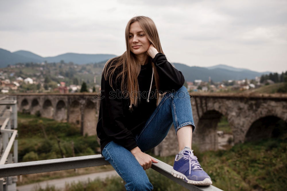 Similar – Girl in front of Alcatraz Prison in San Francisco, California