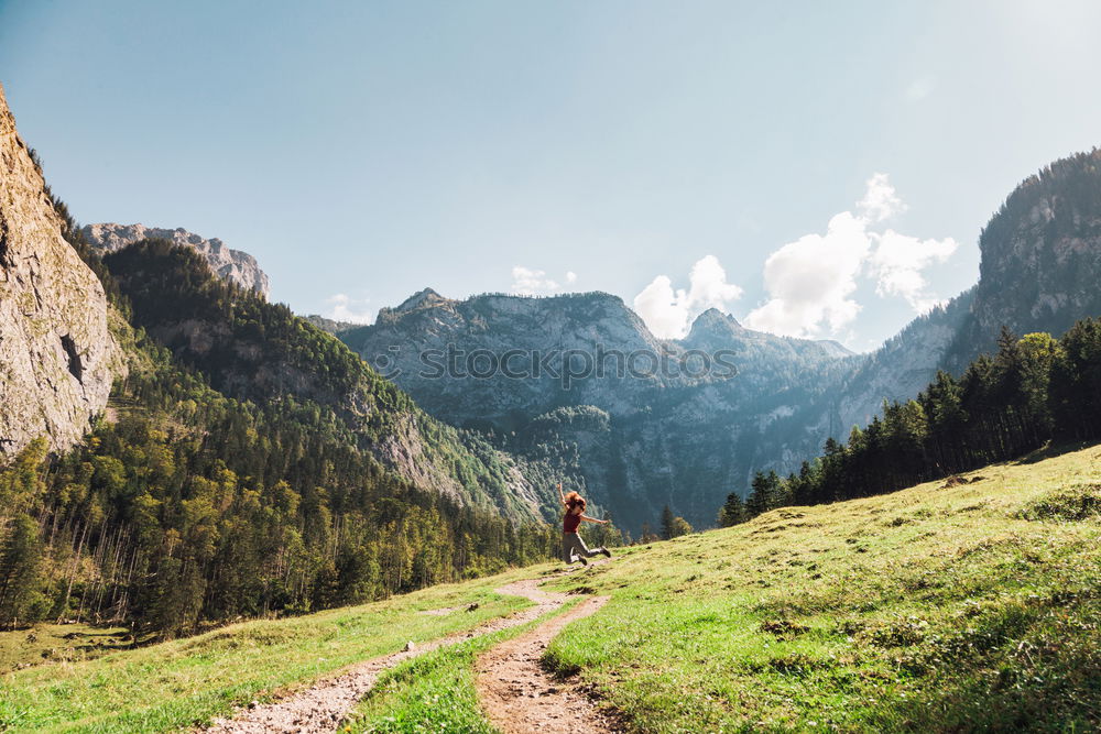 Similar – Image, Stock Photo Path to the lake