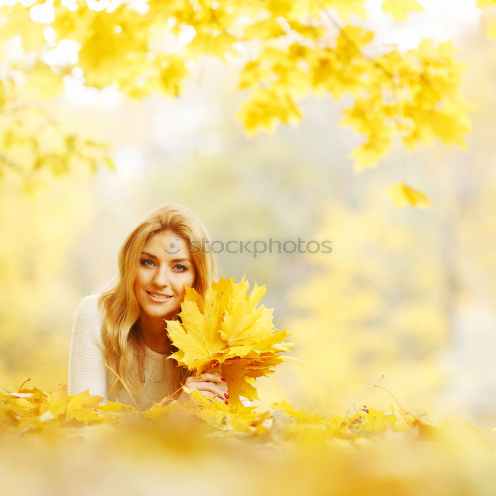 Similar – Autumn portrait Feminine