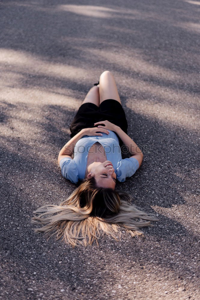 Similar – Image, Stock Photo Young beautiful woman taking a selfie