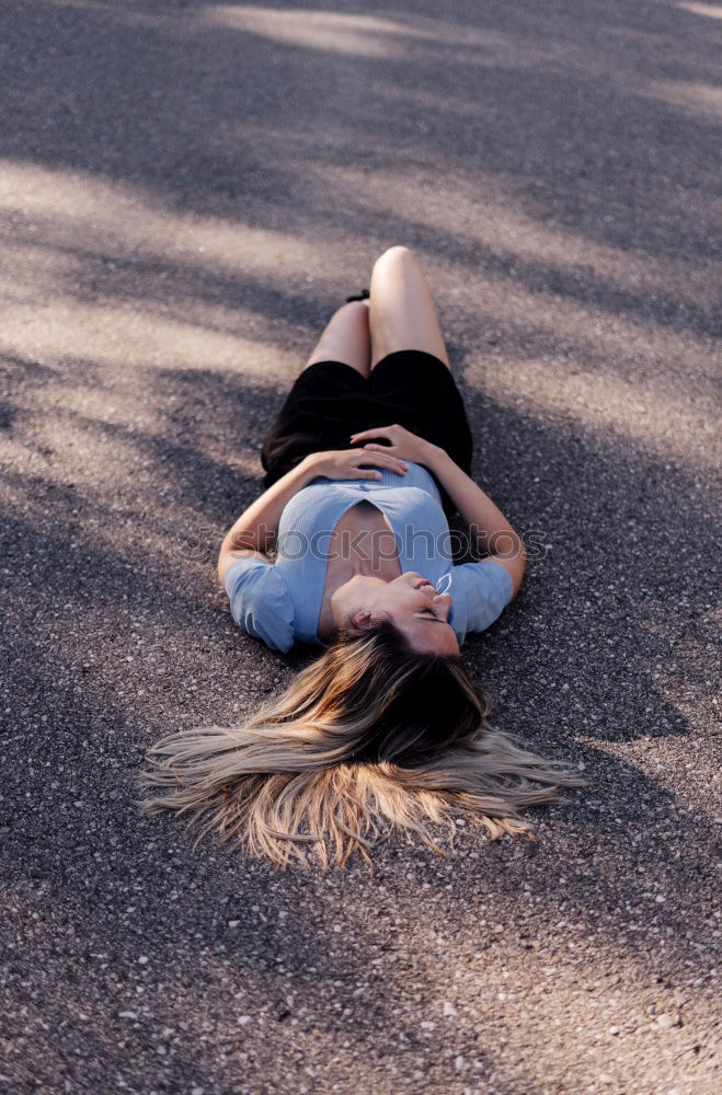 Image, Stock Photo Young beautiful woman taking a selfie