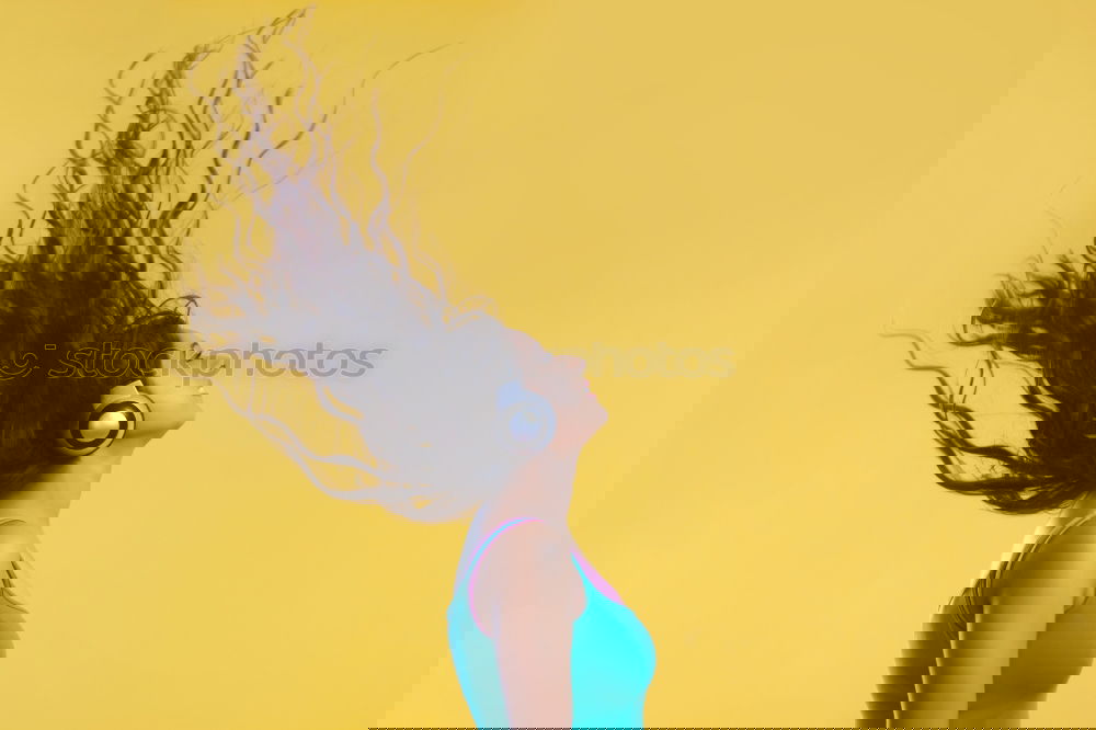 Similar – Image, Stock Photo Young woman dancing in studio