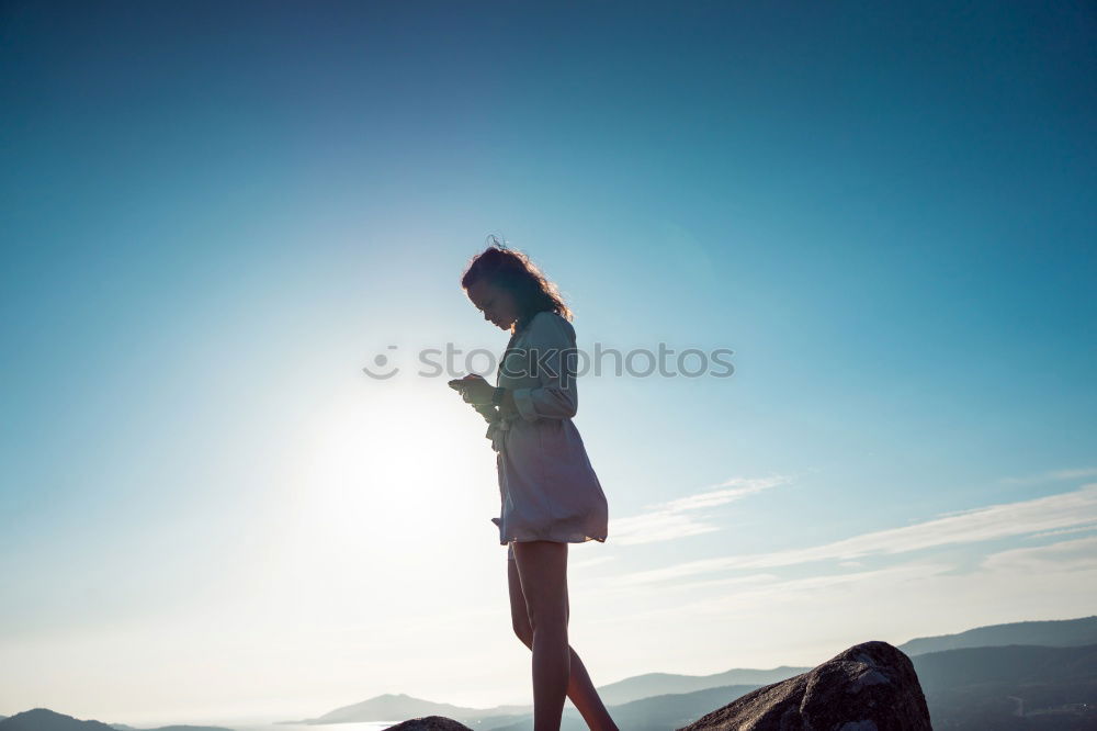 Similar – Image, Stock Photo Young athlete couple doing stretching exercise together