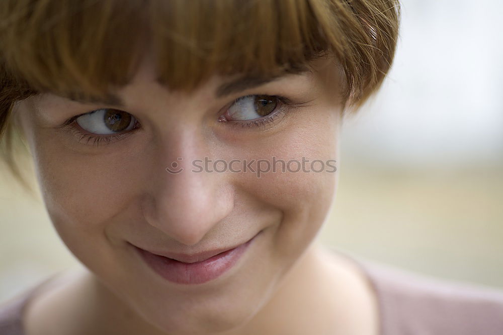 Similar – Image, Stock Photo dimple child Cap Grinning