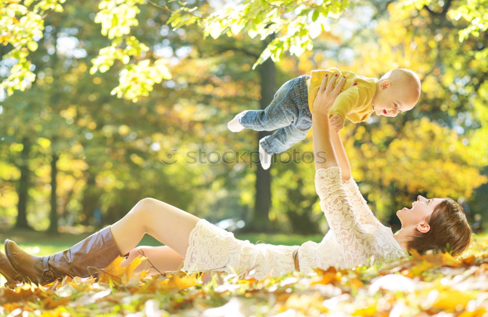 Similar – Image, Stock Photo foliage battle Human being