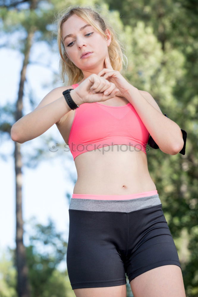 Similar – athletic woman portrait