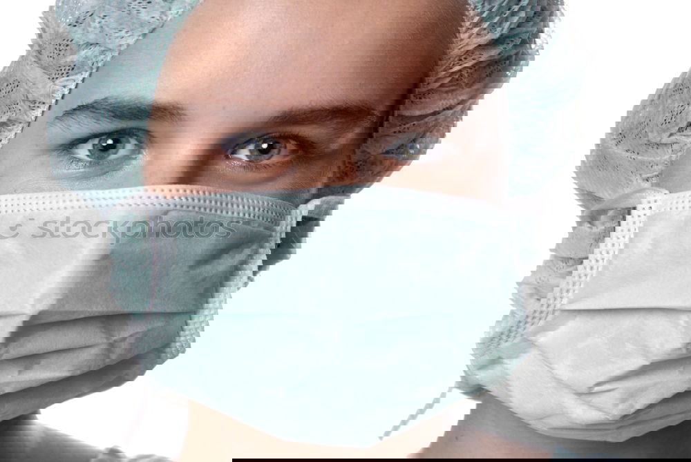 Similar – Foto Bild Nettes kleines Mädchen in medizinischer Maske