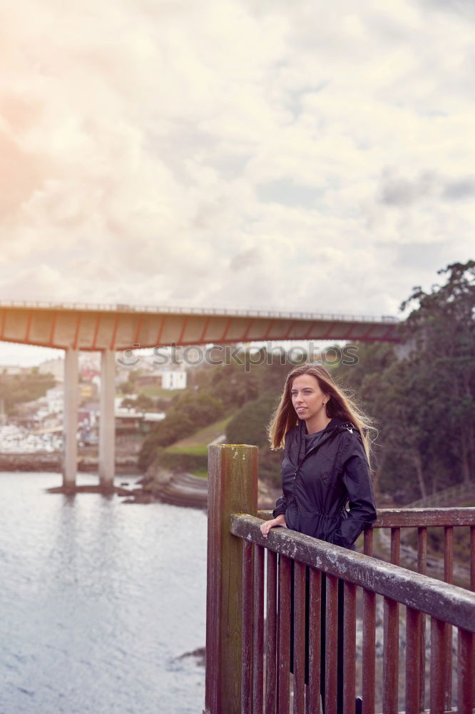 Similar – Happy woman holding her boyfriend hand in Sydney