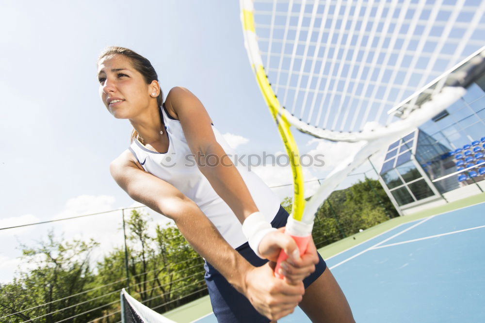 Similar – Image, Stock Photo Young Woman working out outdoors and having fun