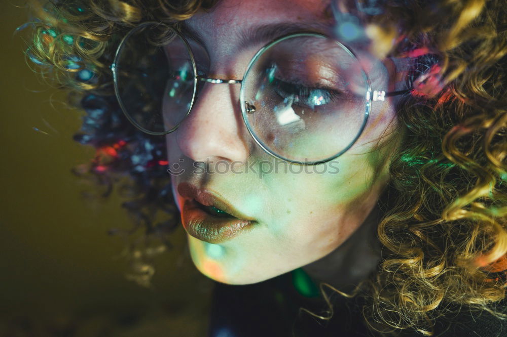 Image, Stock Photo 2 women with confetti