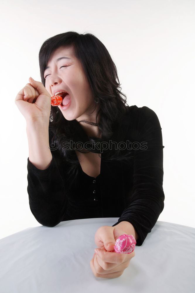 Similar – Image, Stock Photo lick me! Orange Cooking