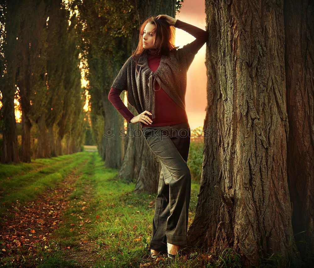 Similar – Happy senior woman sitting on the grass