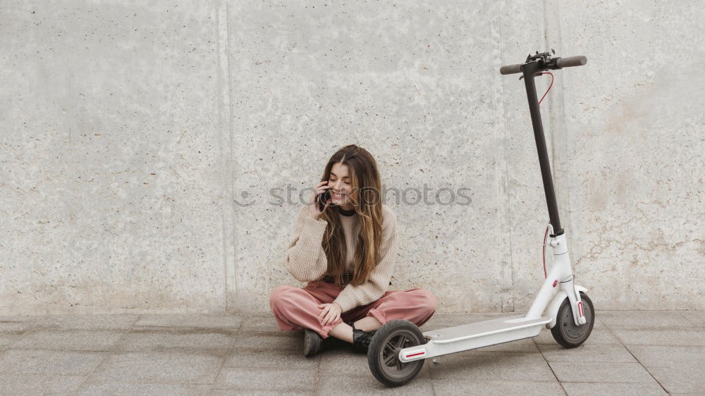 Similar – Image, Stock Photo Man fixing wheelchair on dog