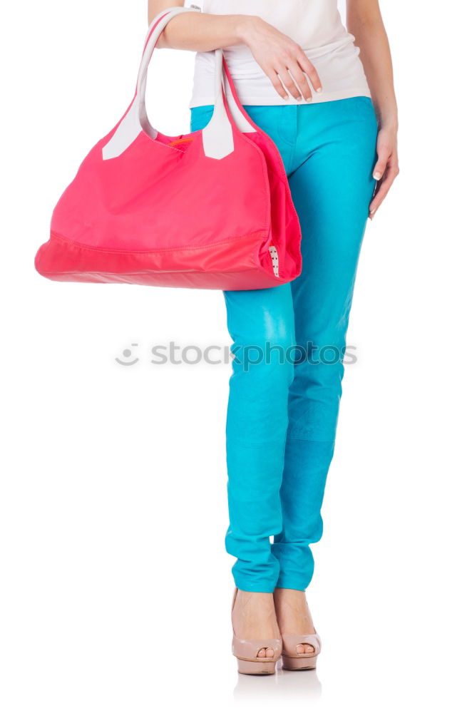 Similar – Image, Stock Photo orange bag orange sweater is clear