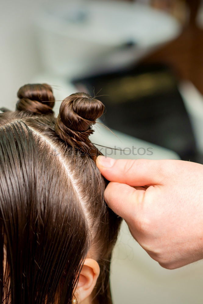 Similar – Image, Stock Photo devils haircut 5