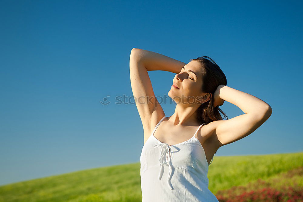 Similar – athletic woman resting