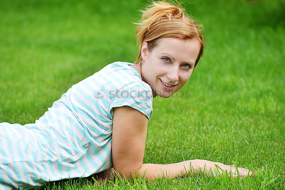 Similar – Image, Stock Photo woman hiding head in bushes