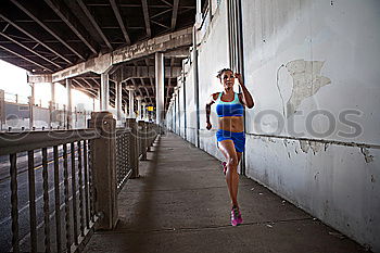 Similar – Image, Stock Photo athletic woman stretching