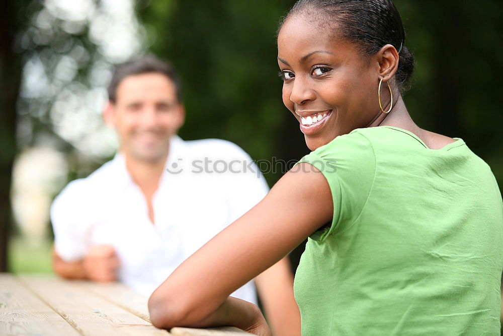 Similar – Image, Stock Photo Company of young black people on street