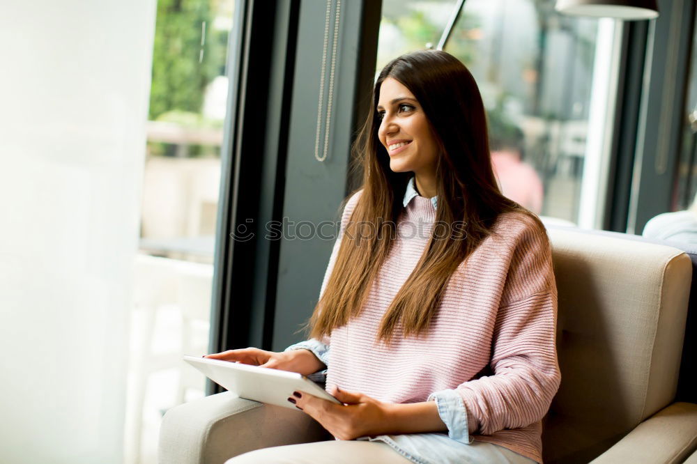 Similar – Happy mature woman talking on her smartphone