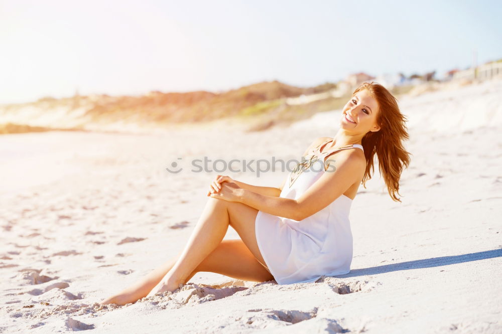 Similar – Image, Stock Photo Woman on the Atlantic in Portugal in December