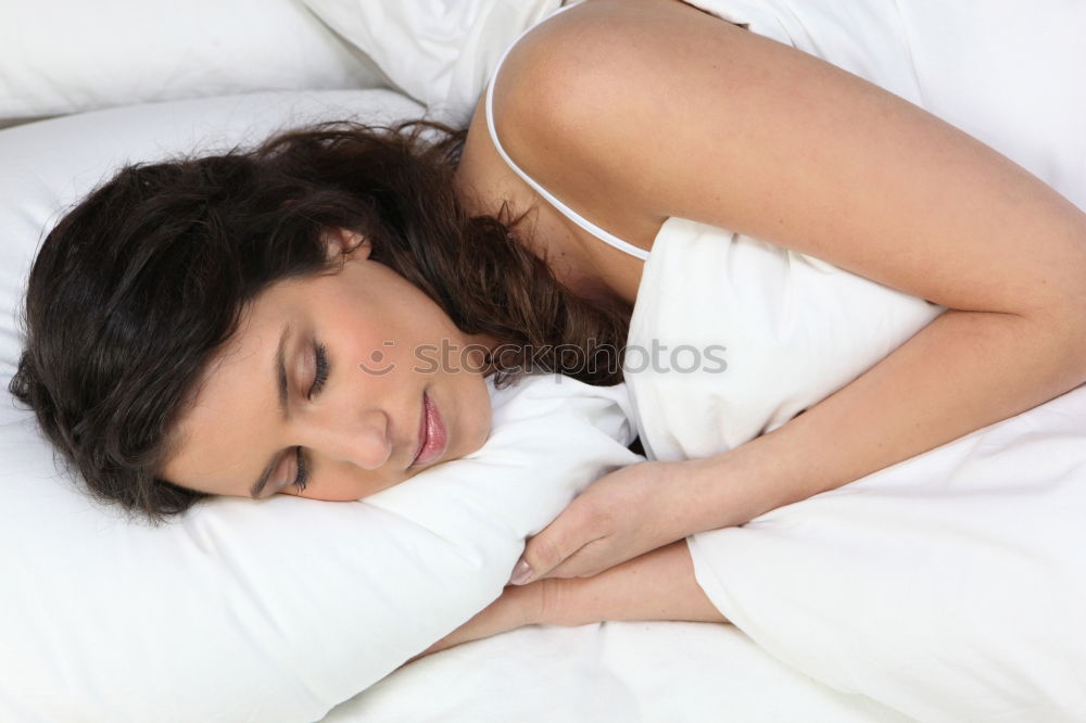 Similar – Image, Stock Photo Young beautiful latin woman lying in bed