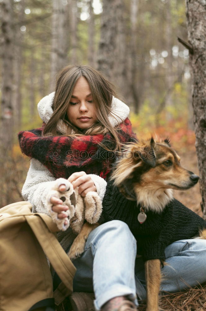 Similar – Image, Stock Photo happy child girl enjoying summer vacations with her dog