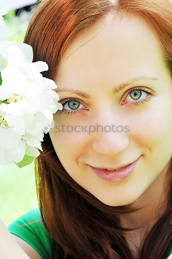 Similar – blue eyed Woman Feminine