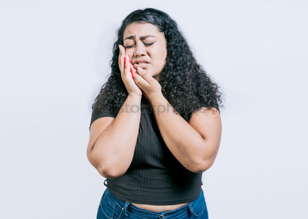 Similar – Image, Stock Photo Woman gesturing stop