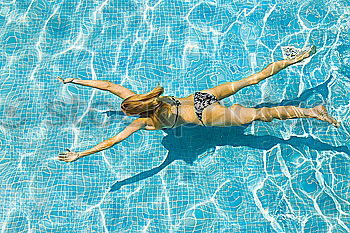 Similar – Image, Stock Photo Woman with swimsuit diving in the swimming pool