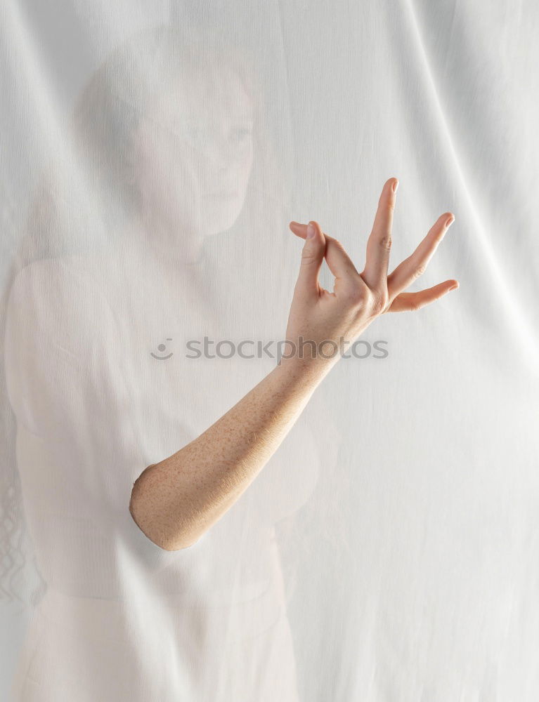 Similar – Image, Stock Photo Young redhead woman with a yellow dress in a yellow room