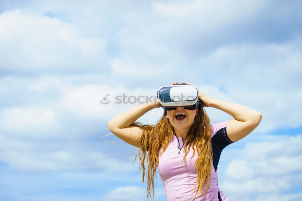 Similar – Image, Stock Photo Self portrait of beautiful young afro american woman.