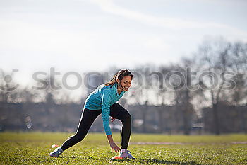 Similar – Disabled man athlete taking a break.