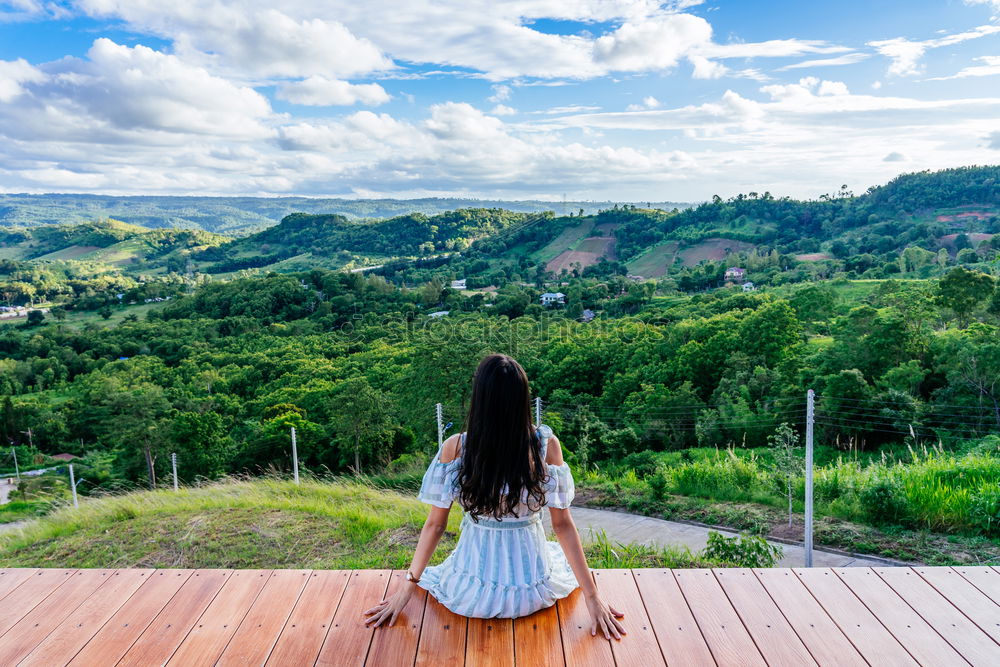 Similar – Image, Stock Photo seesaw Young woman