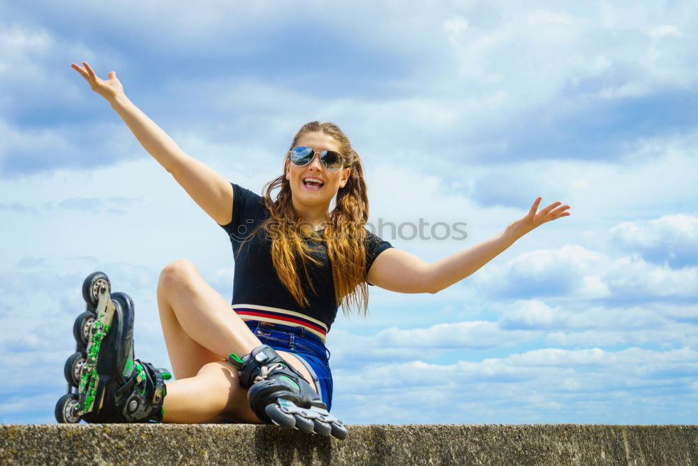 Similar – Image, Stock Photo Beautiful young playing with her dog.