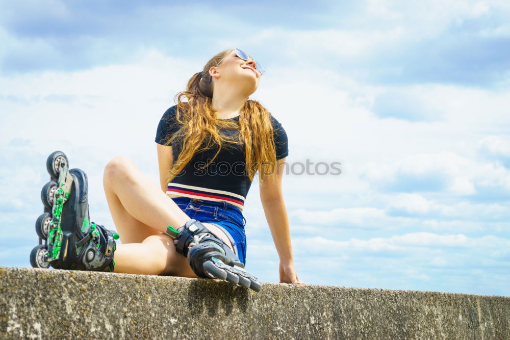 Similar – Image, Stock Photo Beautiful young playing with her dog.