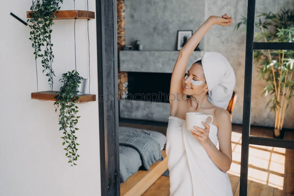 Similar – Image, Stock Photo Woman holding baby at home