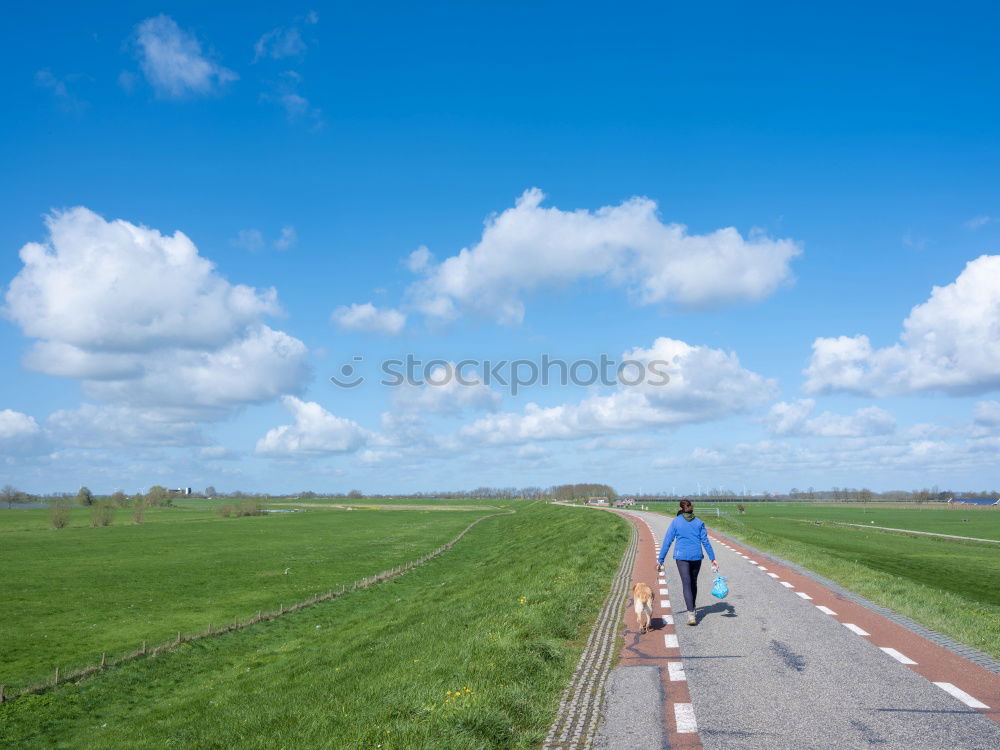 Similar – Image, Stock Photo HOME WAY Cycle path