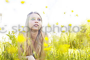 Image, Stock Photo yellow Feminine