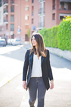 Similar – Woman on Yellow Wall