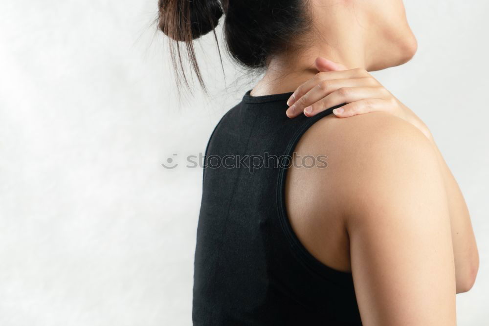 Image, Stock Photo Young Asian woman with posing in studio with hat