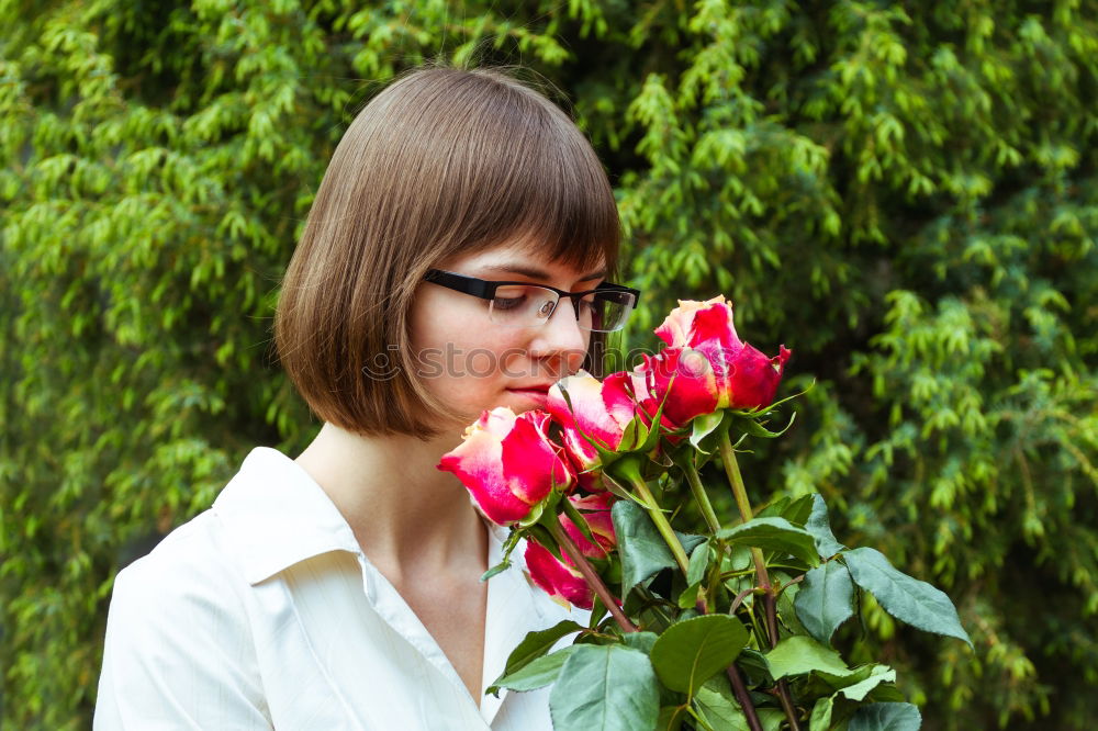 Similar – Foto Bild Blumen für Sie Mensch