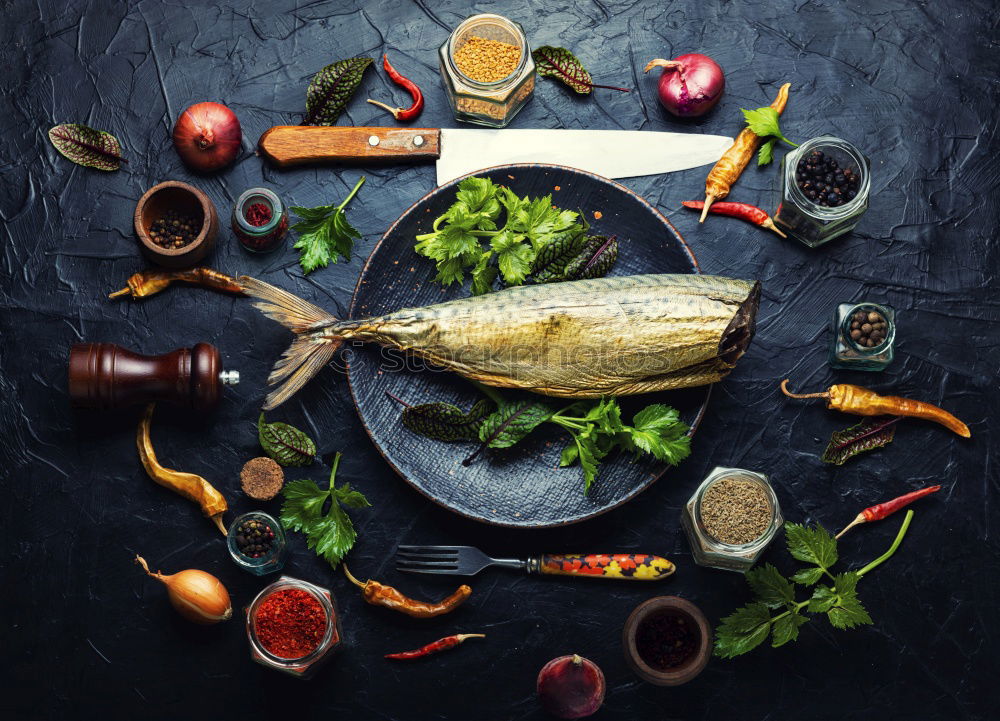 Similar – Image, Stock Photo Fresh vegetables in basket, cooking spoon with oil