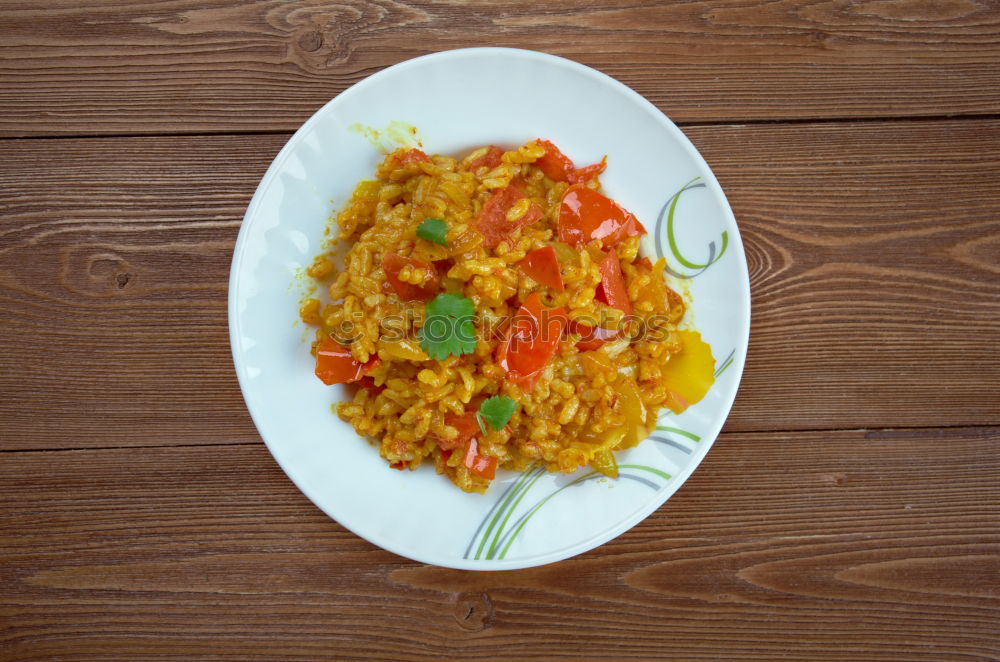 Similar – Image, Stock Photo Risotto with vegetables